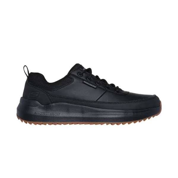 خرید کفش چرم طبیعی مشکی مردانه اسکچرز مدل 210929 BLK Parnell - Grath Skechers اورجینال