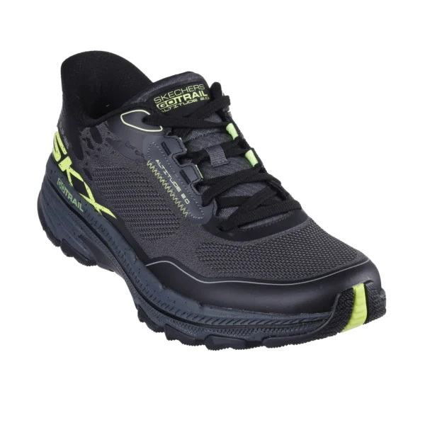 خرید کفش طبیعت گردی تمام مشکی مردانه اسکچرز 220761 BKGY Skechers Slip-ins: GO RUN Trail Altitude 2.0 - Utmost Tread از سایت ایران اسکچرز