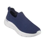 خرید کفش بدون بند سرمه‌ای زنانه اسکچرز مدل 124833 NVW GO WALK Flex - Elani Skechers اورجینال جورابی