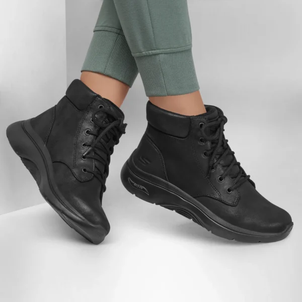 خرید نیم بوت مشکی زنانه اسکچرز مدل 144558 BBK GO WALK Arch Fit 2.0 - Mountain View Skechers از سایت ایران اسکیچرز