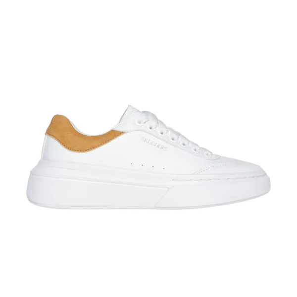 قیمت و خرید کفش چرم زنانه سفید طلایی اسکچرز مدل 185060 WTAN Cordova Classic - Best Behaviour Skechers از سایت ایران اسکیچرز